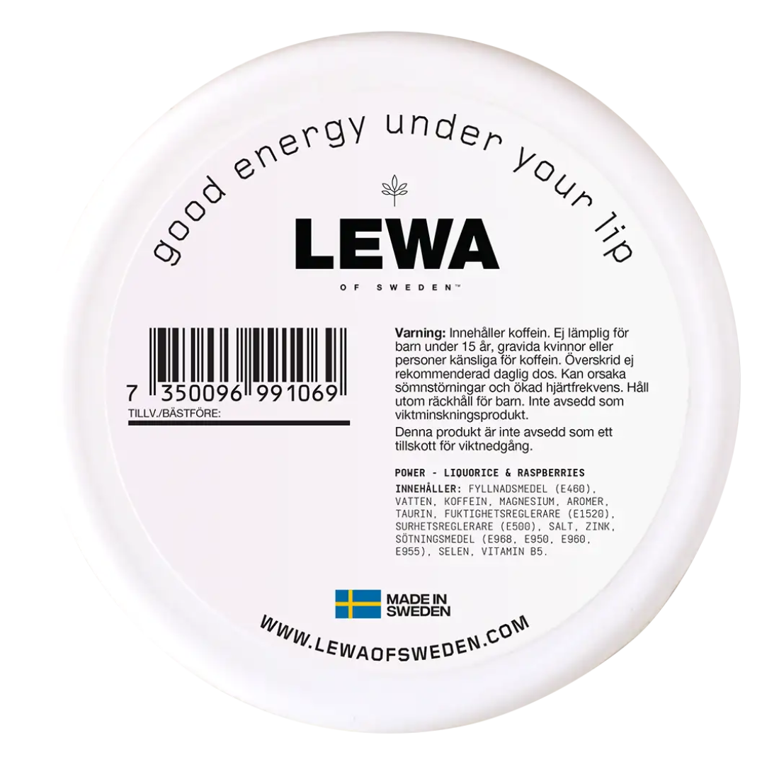LEWA Func No Nico Power Liquorice Raspberries back